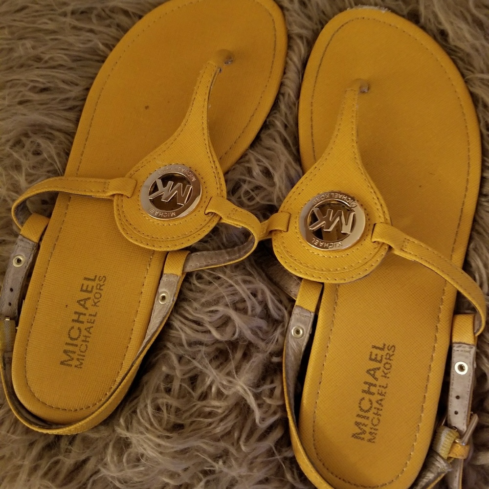 Yellow (mustard) Michael Kors sandals